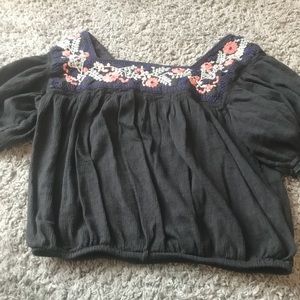 Off the shoulder floral top